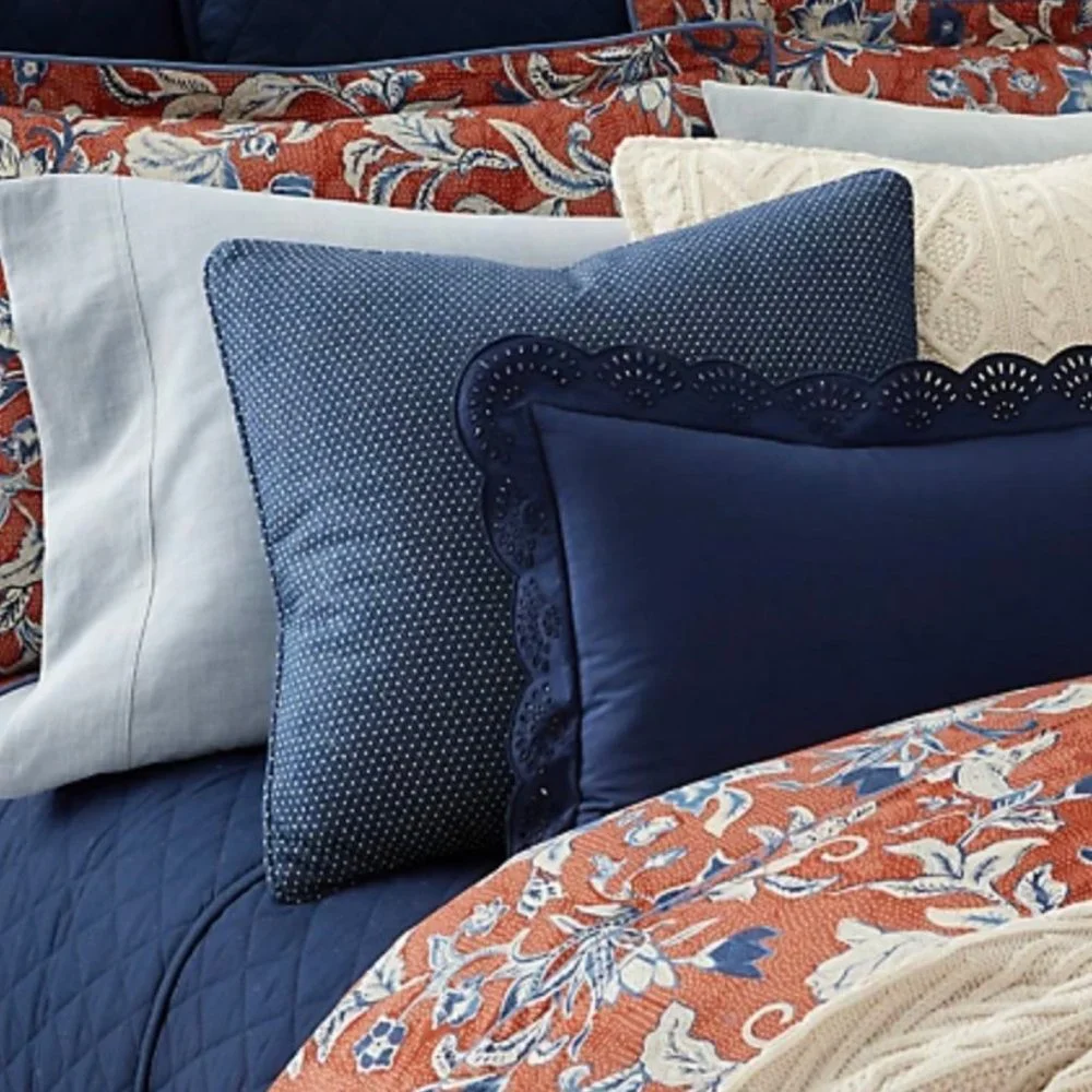 Ralph Lauren Mirabelle Bedding Collection RL Eyelet Rectangular Pillow